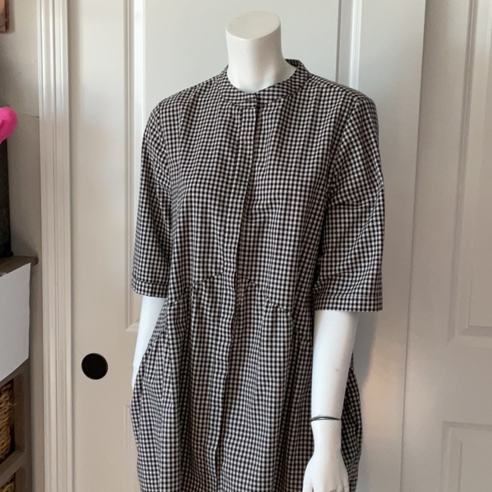 Mordenmiss Black and White Checkerboard Top